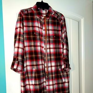 boutique Plaid Mini Dress w belt